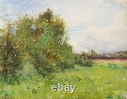 Oil Painting Jules-cyrille Hidden Landscape Underwood Tree Nature Xixth Xxth