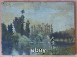 Oil Painting On Panel 19/20th Anonymous Impressionism Oil Painting