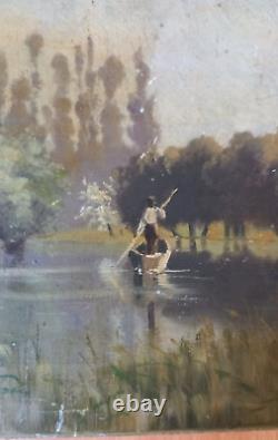 Oil Painting On Panel 19/20th Anonymous Impressionism Oil Painting