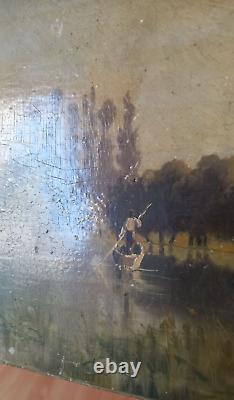 Oil Painting On Panel 19/20th Anonymous Impressionism Oil Painting