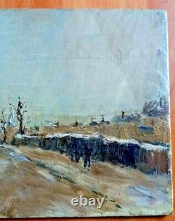 Oil Painting On Panel 19th A Identify Rural Scene Oil Panel 19th