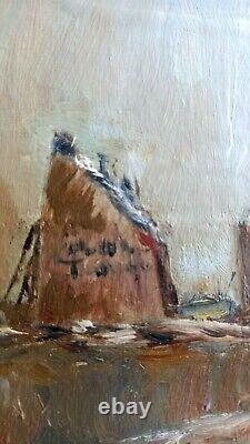 Oil Painting On Panel 19th A Identify Rural Scene Oil Panel 19th