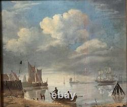 Oil Painting On Wood 18th Dutch School Landscape