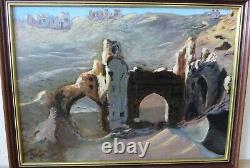 Oil Painting On Wood Orientalist Painting Orientalism Ruins Desert City