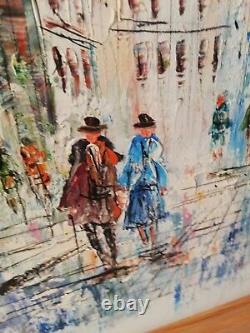 Oil Painting On Wood Panel Signed Caroline C. Burnett