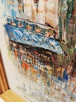 Oil Painting On Wood Panel Signed Caroline C. Burnett