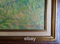 Oil Painting On Wood? Paul Rene 1959? Impressional Landscaping 10 F