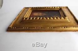 Oil Painting On Wood Saint Francis De Sales Bishop Geneva-annecy XVII / XVIII