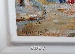 Oil Painting On Wood Signed Impressionist, In Perfect Condition + 4 New Cds