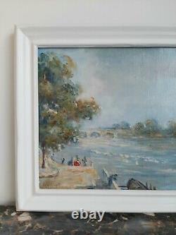 Oil Painting On Wood Signed Impressionist, In Perfect Condition + 4 New Cds