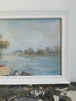 Oil Painting On Wood Signed Impressionist, In Perfect Condition + 4 New Cds