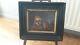 Oil Painting On Wood Vanity Old Rare Subject Framing Napoleon 3