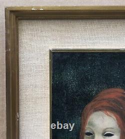 Oil Painting Portrait Woman Rousse Frame Mrs. Mouton Dite Tes 1964