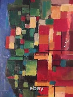 Oil Painting of Castrais 1940 Group of Monges Portrait to be Identified