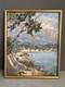 Oil Painting Of A Mediterranean Coastal Seascape In Menton