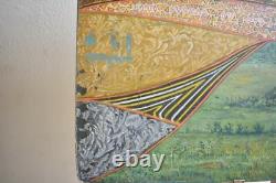 Oil Painting on Wood 1967 Proud Nature Auguste Berteaux