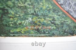 Oil Painting on Wood 1967 Proud Nature Auguste Berteaux