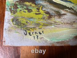 Oil Painting on Wood 3016 by Verner / Autumn Landscape 1977