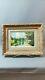 Oil Painting On Wood Early 20th Century Signed R. Grenier Bucolic Landscape Of Sarthe