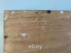 Oil Painting on Wood Ex Voto 1970 Villa Medici Rome Jean François Duffau Art