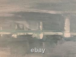 Oil Painting on Wood Panel, Marine Ship, Frigate, Sea Race, Ocean Art