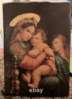 Oil Painting on Wood Panel Religious Art 16th Century