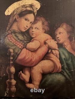 Oil Painting on Wood Panel Religious Art 16th Century