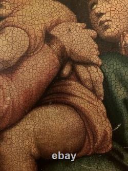 Oil Painting on Wood Panel Religious Art 16th Century
