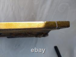 Oil Painting on Wood Panel Snowy Village Double Frame with Corner Fillers