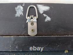 Oil Painting on Wood Panel Snowy Village Double Frame with Corner Fillers