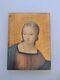 Oil Painting On Wood Religious Scene Portrait Woman Mary. Painting