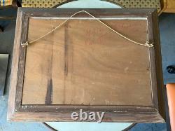 Oil Painting on Wood Signed to be Determined Maritime Landscape Fishing Boat