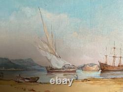Oil Painting on Wood Toulon Signed