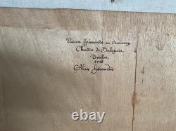 Oil Painting on Wood Toulon Signed