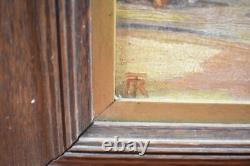 Oil Painting on Wood XXth Habitations Bell Tower Basil Wingfield Towsey