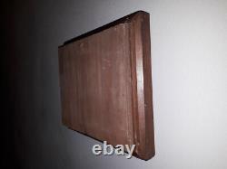 Oil Painting on Wood and Glass: A Bigouden Woman and Coastal Landscape of Brittany