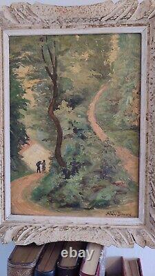 Oil Painting on Wood by Arthur Sénéry-Besnard. Corsican Pathway
