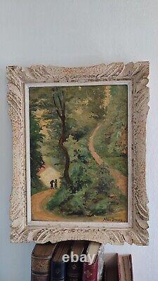 Oil Painting on Wood by Arthur Sénéry-Besnard. Corsican Pathway