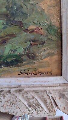 Oil Painting on Wood by Arthur Sénéry-Besnard. Corsican Pathway