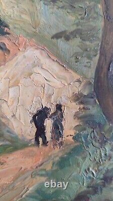Oil Painting on Wood by Arthur Sénéry-Besnard. Corsican Pathway