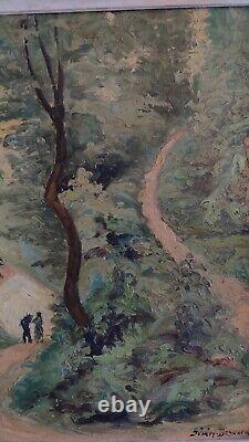 Oil Painting on Wood by Arthur Sénéry-Besnard. Corsican Pathway
