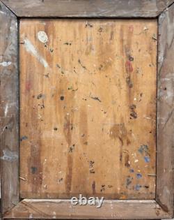 Oil Painting on Wood by Many Gigandet Woman in Profile