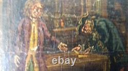 Oil Rare/français Wood 18th Certif Siecle. Authenticity/facture (rembrandt)