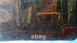 Oil Rare/français Wood 18th Certif Siecle. Authenticity/facture (rembrandt)