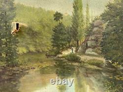 Oil on Canvas L Sacred Underwood River Early 20th Century 1899 A4427