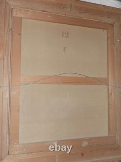 Oil on Canvas Painting Portrait Signed A. Lanes dated 1896 gilded wooden frame