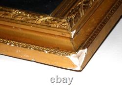 Oil on Canvas Painting Portrait Signed A. Lanes dated 1896 gilded wooden frame