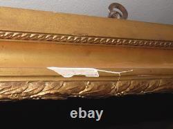 Oil on Canvas Painting Portrait Signed A. Lanes dated 1896 gilded wooden frame