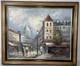 Oil On Canvas, Paris Montmartre Sacr&eacute;-c&oelig;ur, Signed Burnett, Wooden Frame