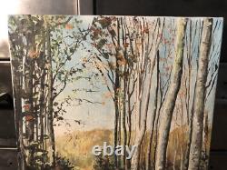 Oil on Canvas, Underwood Landscape Signed Brongniart 30.2x40.2 cm